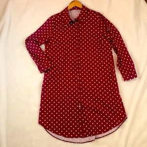 Women Long Tunic polka dots maternity